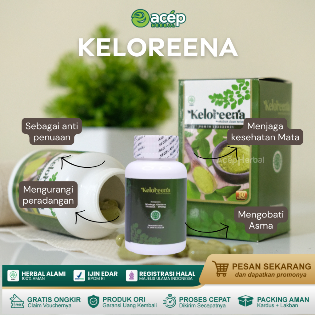 KELOREENA Untuk Kesehatan Mata 100% Produk Asli