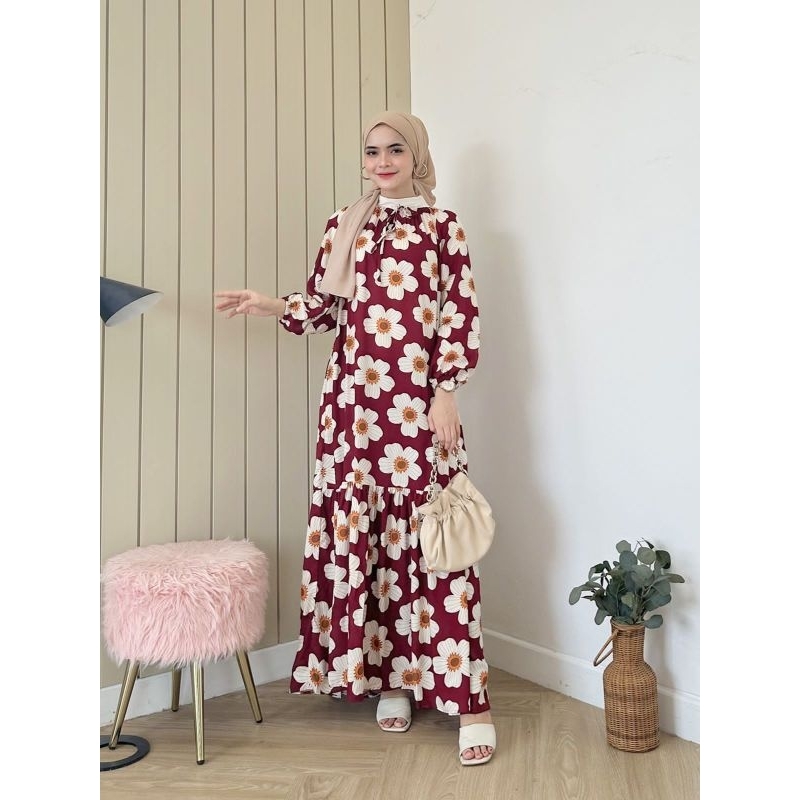 Hanum dress hd.id dailywear / Gamis rayon busui