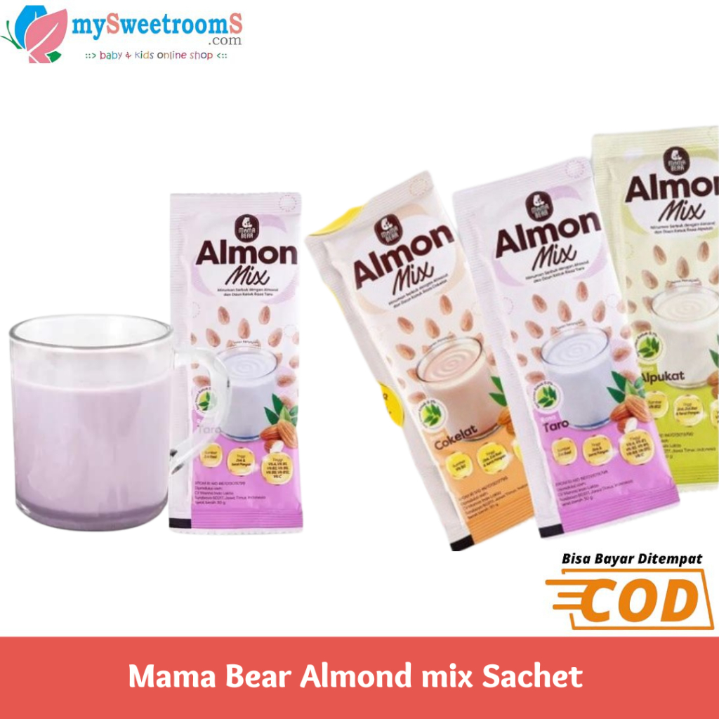 

1SACHET 30gr Mama Bear Almon Mix Pelancar Asi Booster