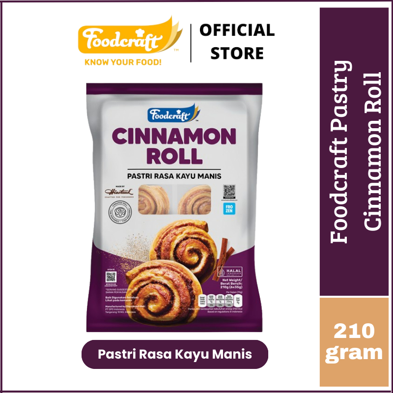 

Foodcraft Pastry Cinnamon Roll Rasa Kayu Manis 6 Sachet
