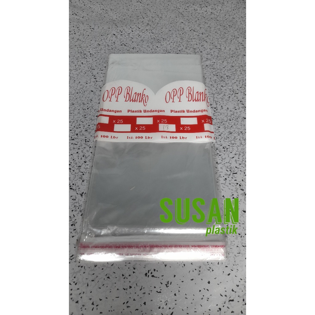 PLASTIK OPP 13X25 PLASTIK UNDANGAN/ KEMASAN AKSESORIS