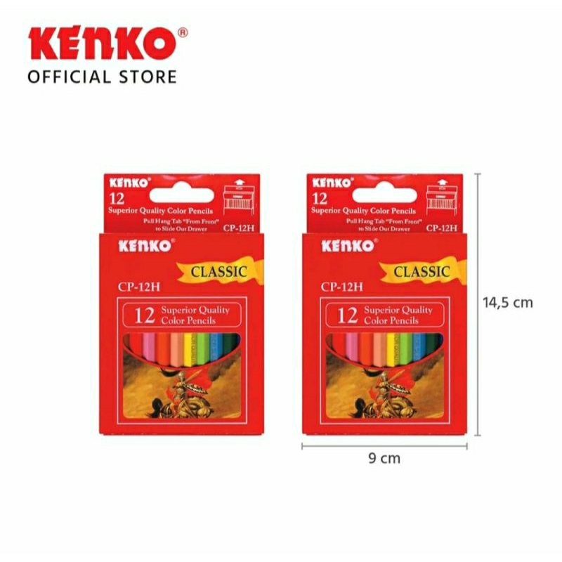 

pensil warna kenko 12 warna pendek