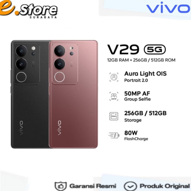 VIVO V29 5G {8GB/256GB} {12GB/512GB} ORIGINAL & BERGARANSI RESMI VIVO