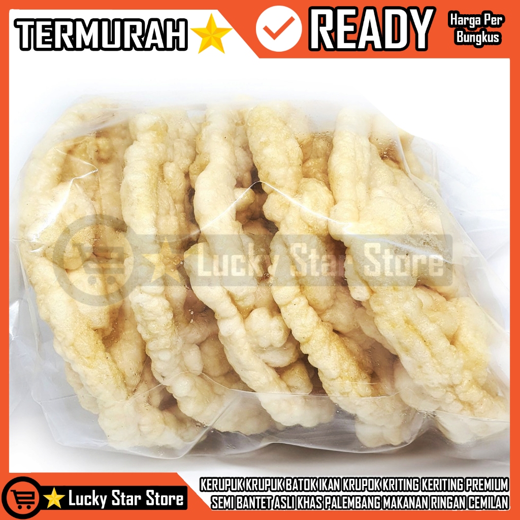 

Kerupuk Krupuk Batok Ikan Super Besar Jumbo Krupok Kriting Keriting Mei Kemasan Premium Semi Bantet Bantat Asli Khas Original Palembang Sumatera Selatan Makanan Ringan Cemilan Makanan Ringan Kering Cemilan Empuk Renyah Rds4