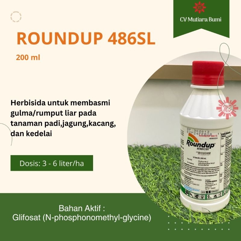 HERBISIDA | ROUNDOUP 200ML | OBAT RUMPUT TANAMAN JAGUNG