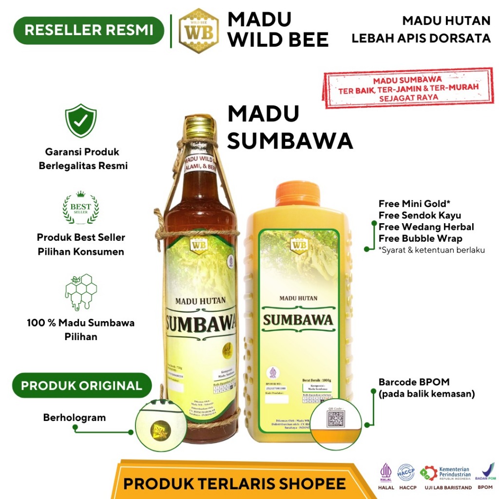 

Madu Sumbawa GARANSI UANG KEMBALI 100% MADU ASLI & Murni SUDAH TER UJI LAB Wild Bee