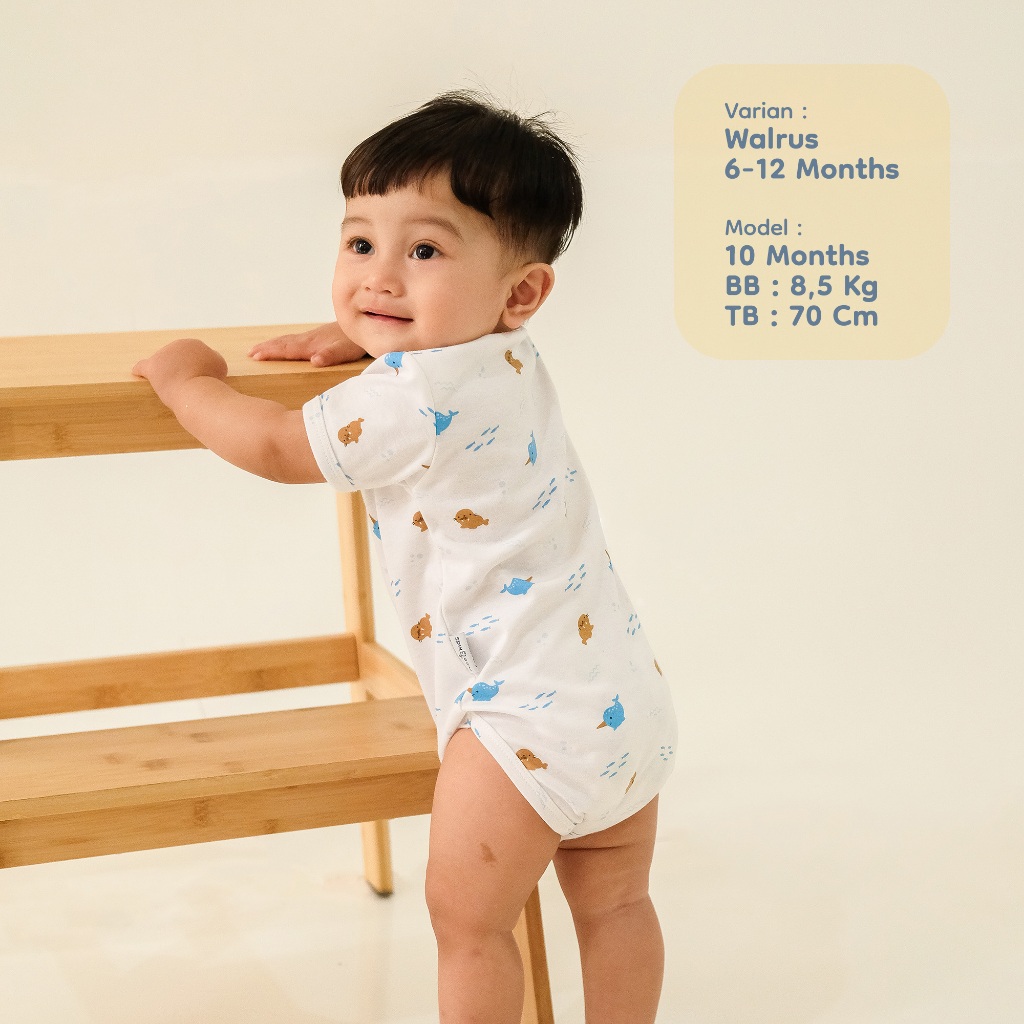 Nice Kids - ARCTIC COLLECTION Baby Bodysuit (Unisex Onesie 0-18 Bulan) Jumper Romper Baju Anak Bayi Newborn Pattern Motif