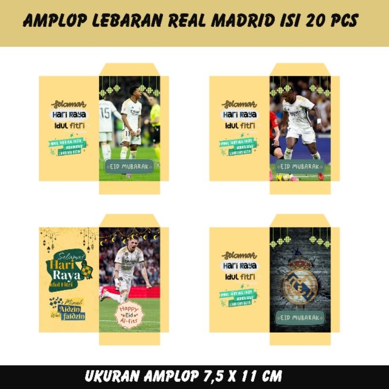 

Amplop Lebaran Real Madrid (Isi 20 Pcs)