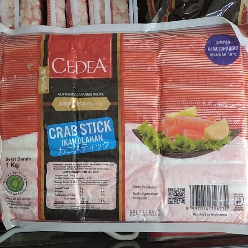 FROZEN FOOD CEDEA CRAB STICK