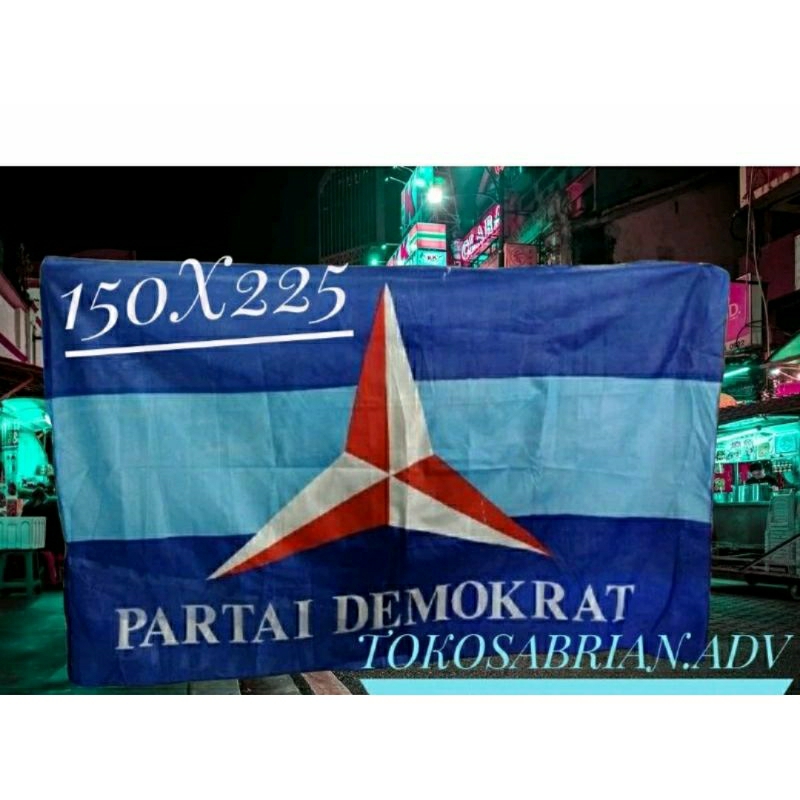 BENDERA DEMOKRAT 150x225