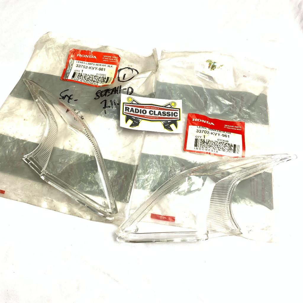 Mika Lampu Sein Belakang Kanan Kiri ( Lens Winker R L RR ) Honda BeAT Karburator Ori Ahm 33702KVY961