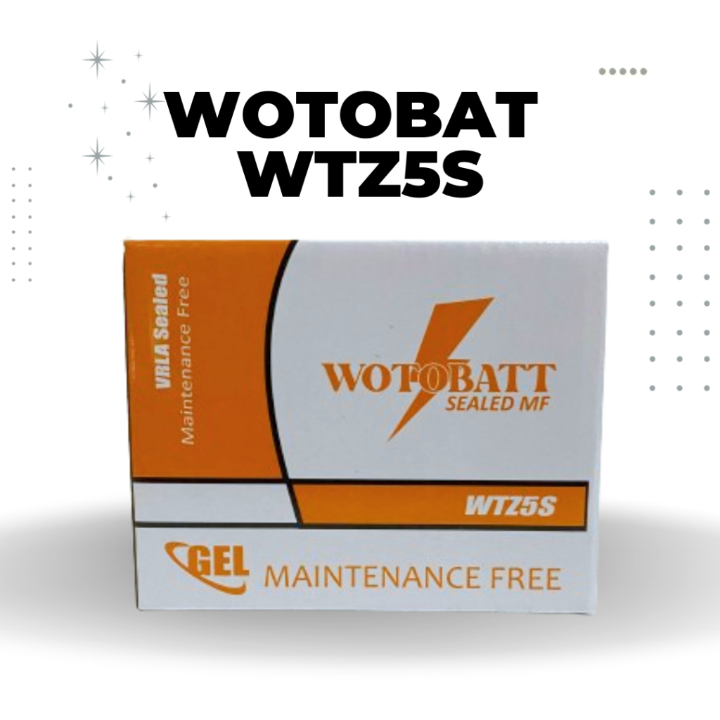 aki motor beat karbu WOTOBAT GTZ5S aki kering