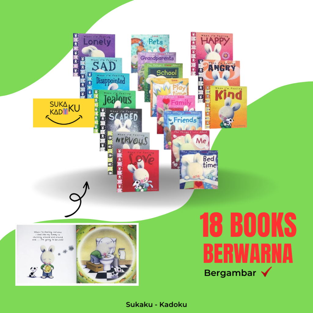 When Im Feeling Book Set Trace Moroney Buku Edukasi Anak Import