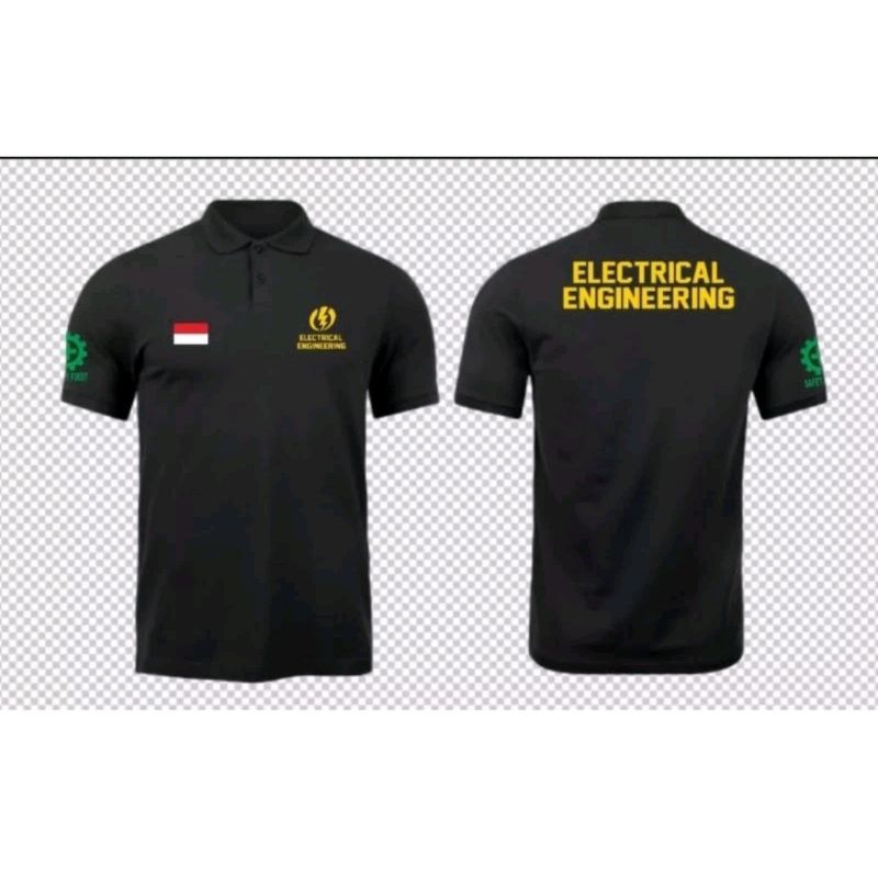 BAJU POLO ELECTRICAL ENGINEERING SABLON KUNYIT