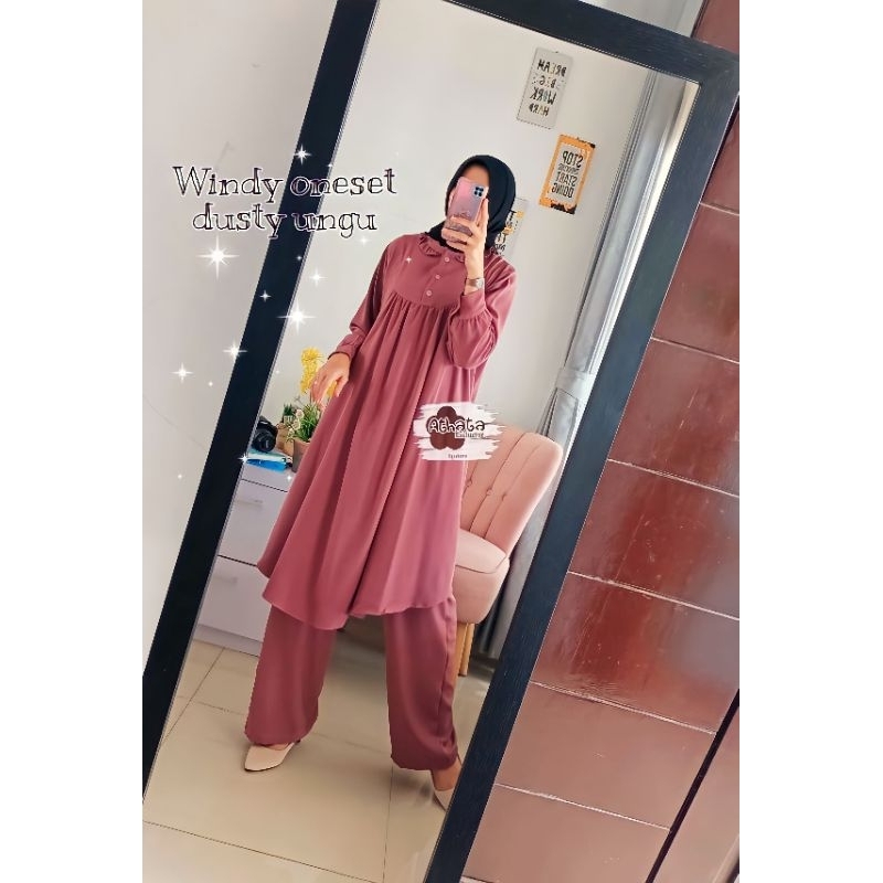 [Ready stok] ONE SET ATHATA JUMBO XXXL LD 135CM / WINDY ONE SET / SETELAN ATHATA / SETELAN CELANA / 