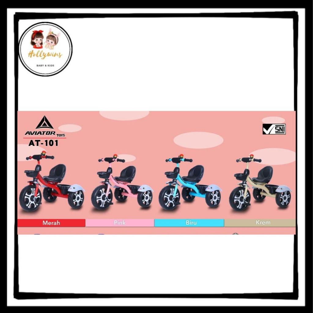 SEPEDA ANAK RODA TIGA AVIATOR AT 101 NEW
