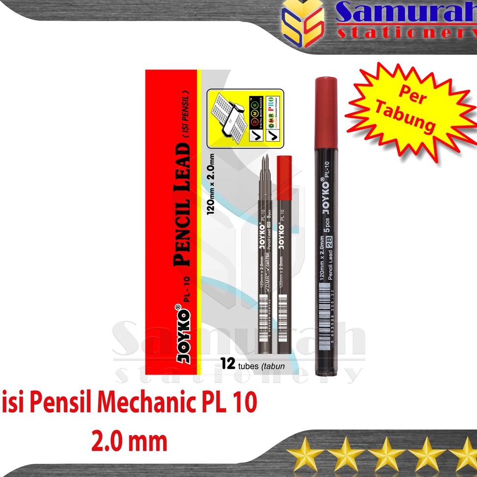 

ART I13Y isi Pensil Mekanik Joyko PL 1 2 mm Perlusin Mechanical Pencil lead PL1 isi Pensil Cetek Besar 1 pak isi 12 Tube