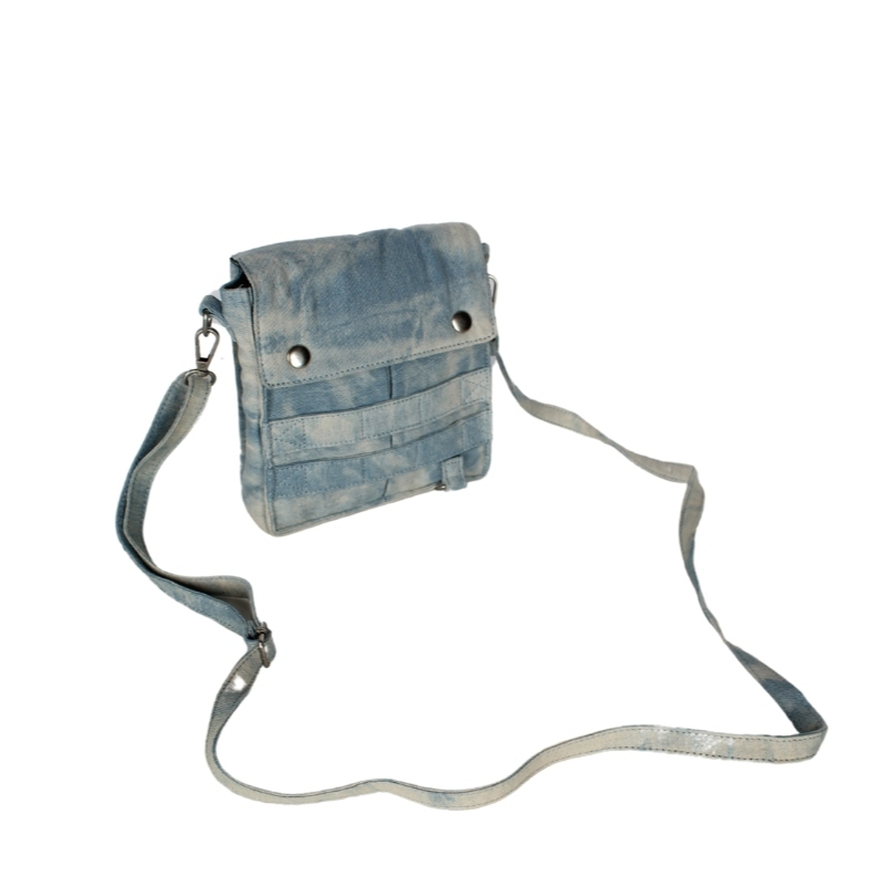 Tas Selempang Wanita GUESS Azul Denim – Sling Bag Jeans Fashion Mini Shoulder Bag Muat HP 7 Inch - F