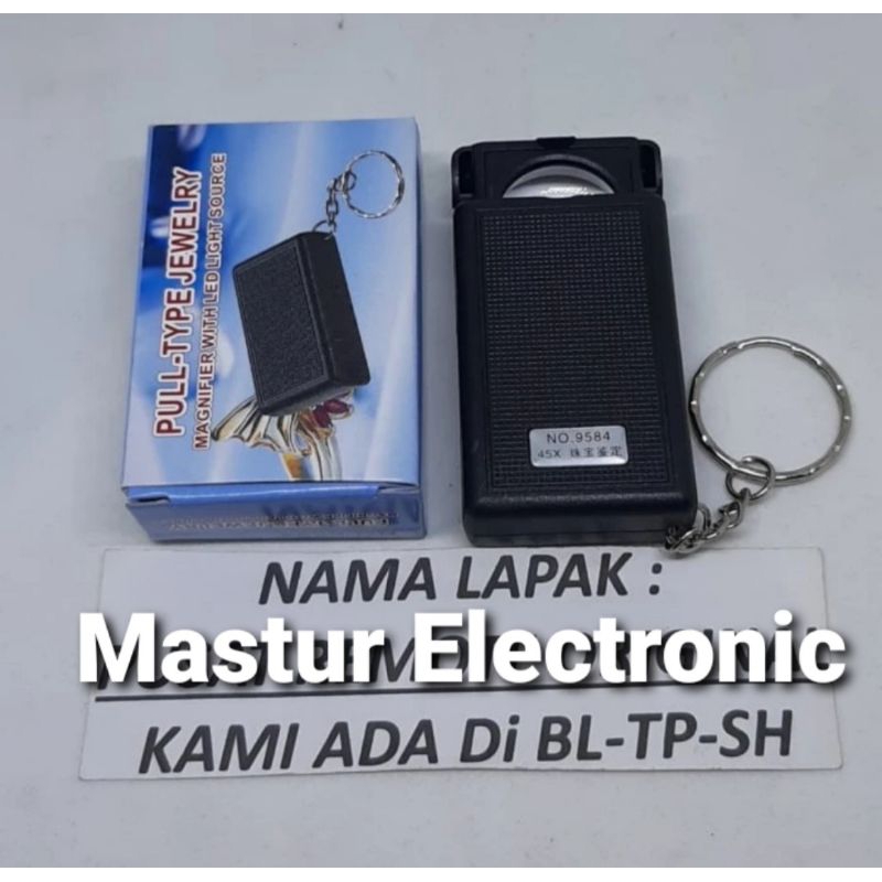 

KACA PEMBESAR MAGNIFER LUP 45x PLUS LAMPU ORIGINAL