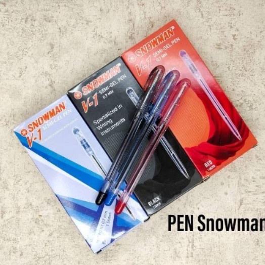 

ART I22H 1PAK BALLPOINT BOLPOIN PEN SNOWMAN V1 7 MM