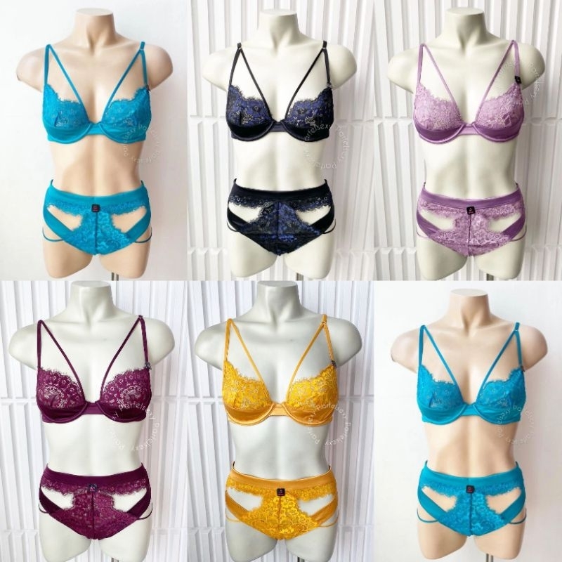 La Senza Unlined Lace Sexy Set Lingerie Setelan Wanita M 11192880