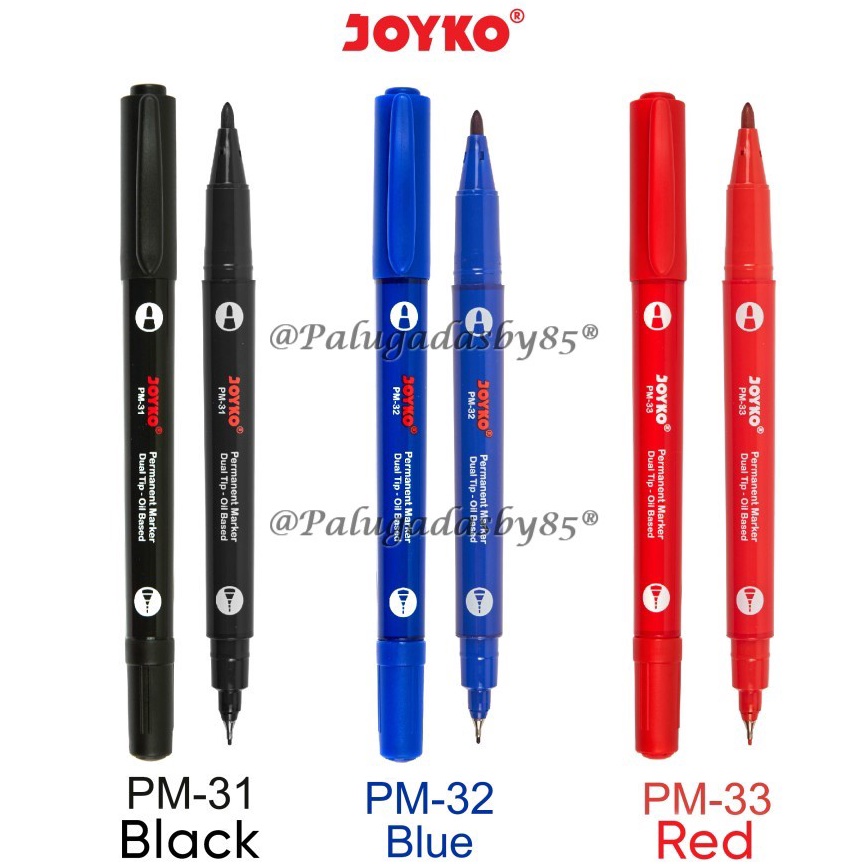 

ART F26L 1 Pak Isi 12 Pcs JOYKO Permanent Marker JOYKO PM31 PM32 PM33 Dual Tip Spidol Permanen Dual Tip Joyko PM31 Joyko PM31 Joyko PM 31