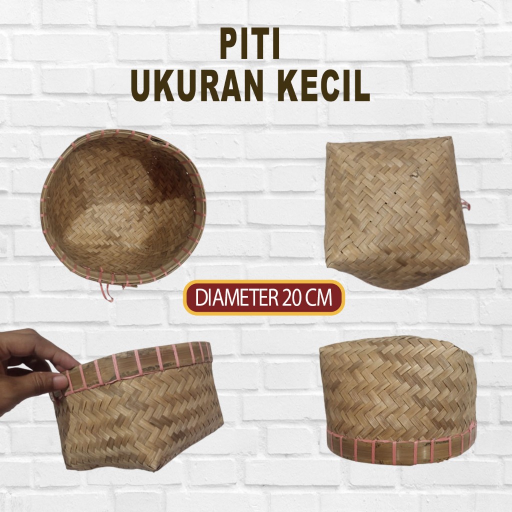 Wakul /Piti [Tompo/ Keranjang bambu tanpa kaki BESEK Bambu kerajinan bambu]PI1