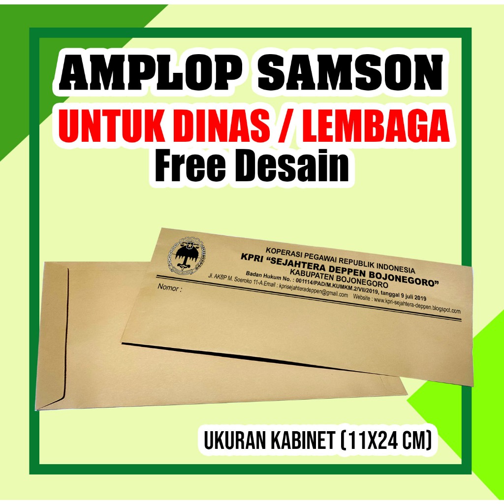 

CETAK AMPLOP SURAT COKLAT