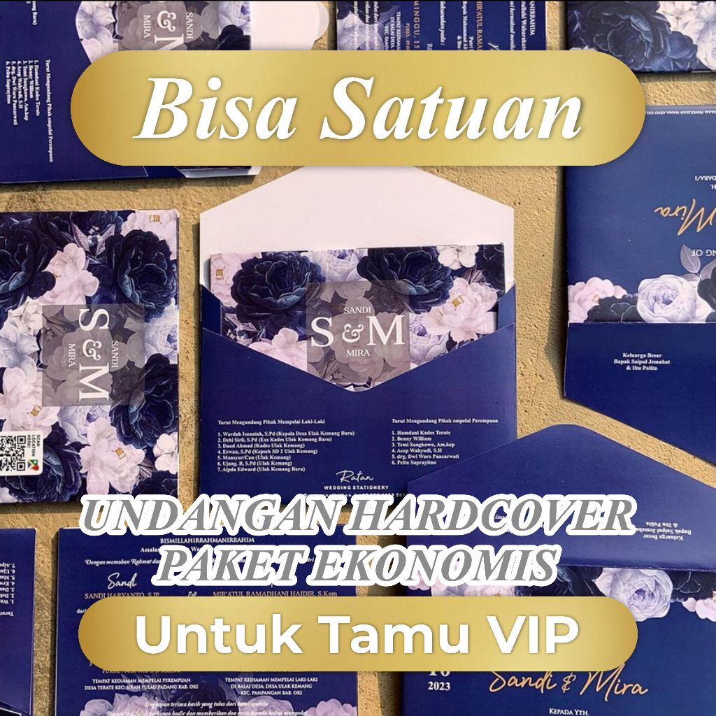 [BISA SATUAN] Undangan Pernikahan Hardcover Aesthetic | Undangan Hard Cover | Undangan Amplop Ekonom