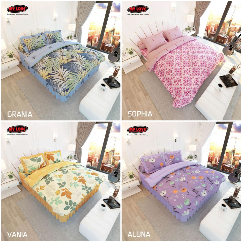 bedcover set RUMBAI MY LOVE king 180*200