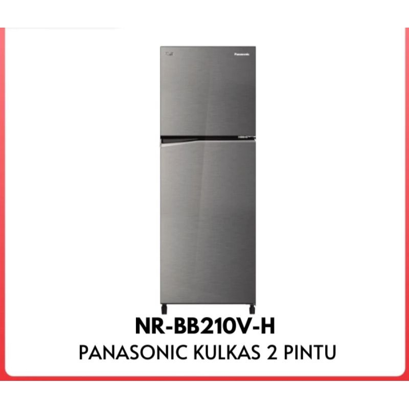 Panasonic NR-BB210VH Kulkas 2 Pintu Inverter 210 Liter