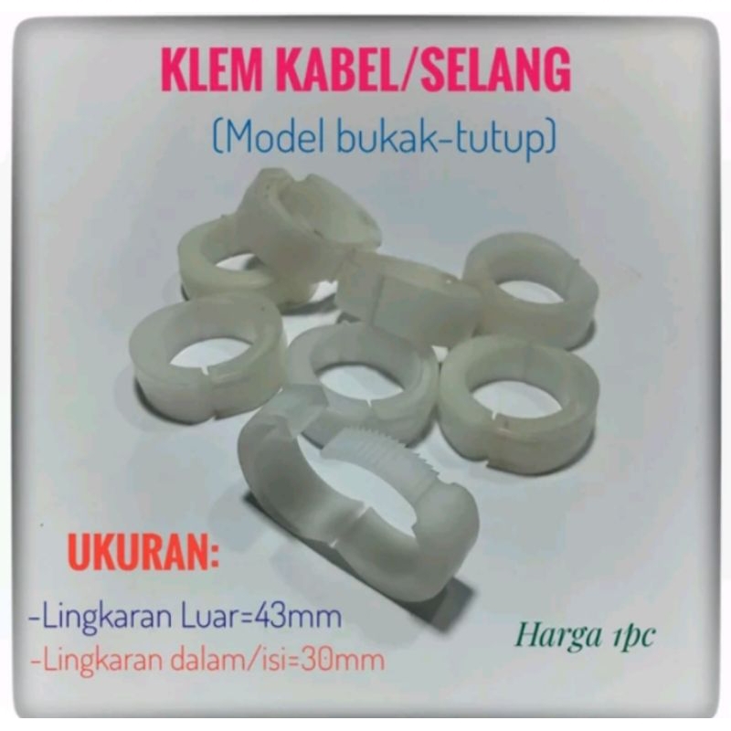 Klem Kabel Klem Selang Pegangan Kabel Kleman Kabel Mobil Klem Plastik