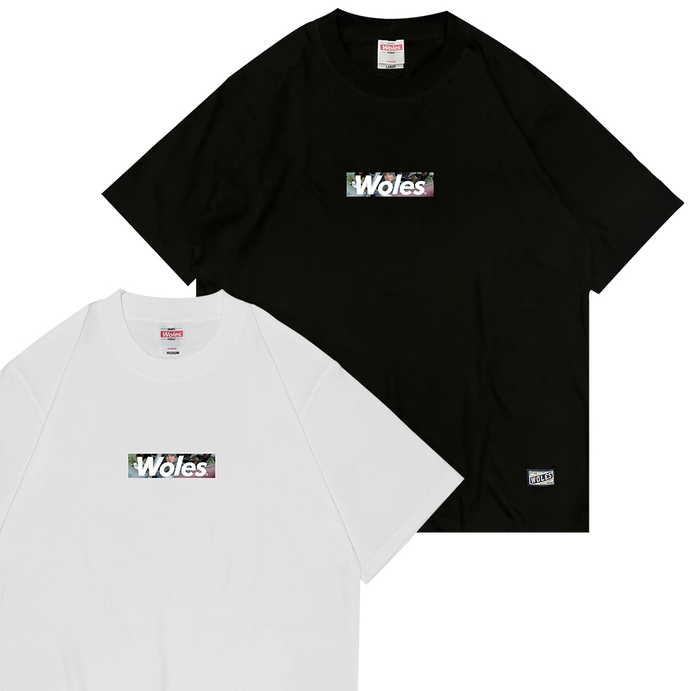 WOLES Original 8 Mile Classic Logo T shirt Black & White - Kaos Hitam & Putih Cotton Combed 24s Unis