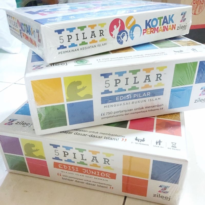 Buku Original ● 5 Pilar Edisi Junior dan Kotak Permainan ☆ Pengalaman Permainan Islami Terkini ☆ 400