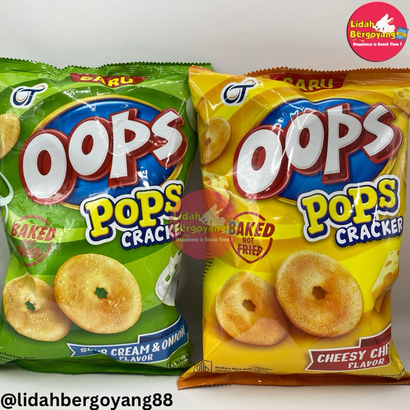 

Oops Pops Craker / Oops Craker / Chiki Oops / Oops rasa Cheesy Cheese / Oops rasa sour cream and onion