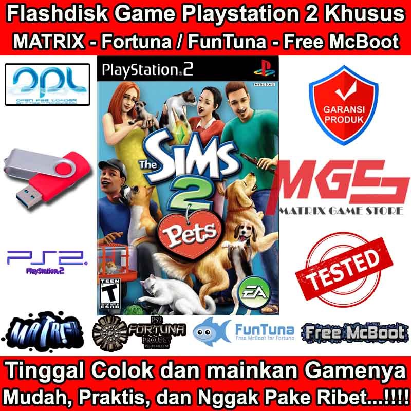 Flashdisk Game PS2 PS 2 The Sims 2 - Pets