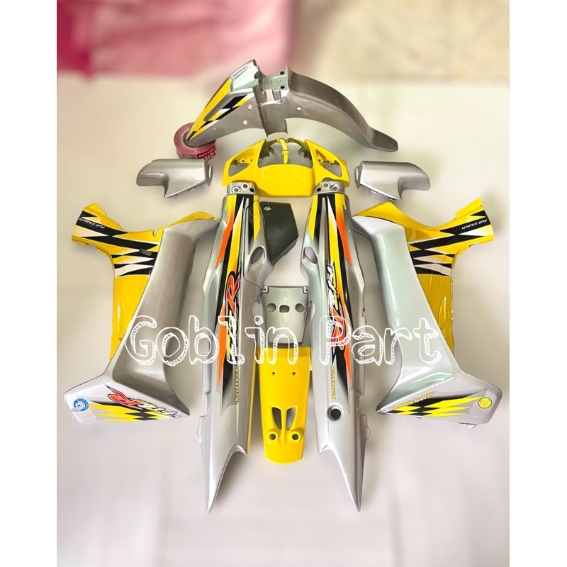 Cover Body Fizr F1zr Full Set Halus Millenium Silver Kuning Cover Body Yamaha Fizr F1zr