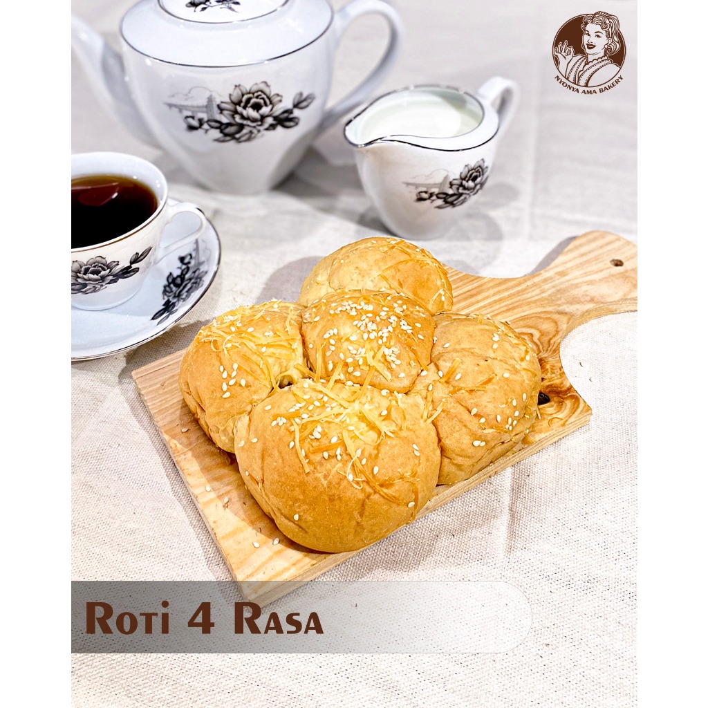 

Roti 4 rasa Nyonya Ama Bakery Spesialis Roti Hajatan (Pre Order)