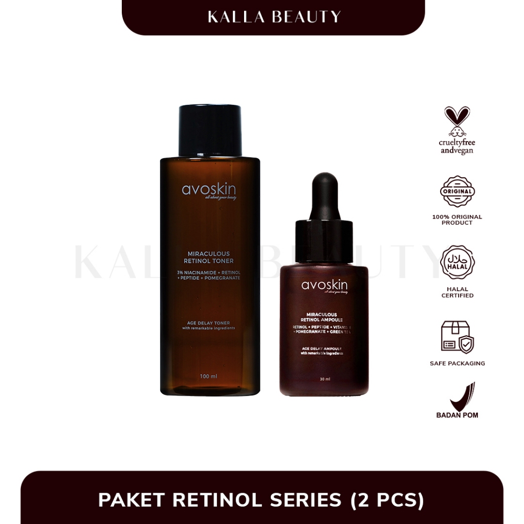 Paket Skincare Avoskin Miraculous Retinol Series