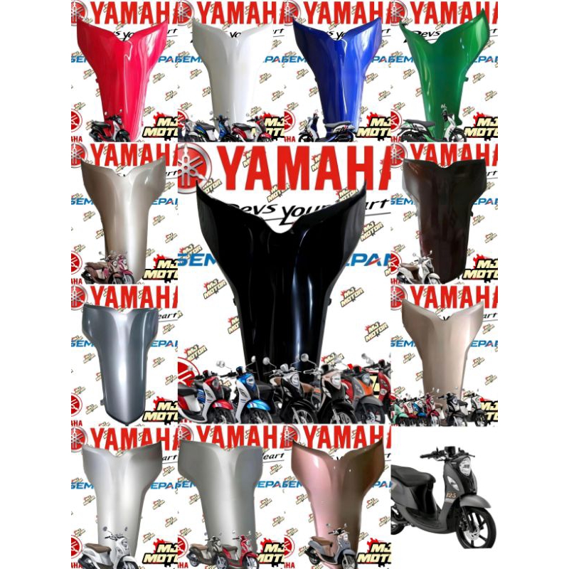 COVER KONTAK BAWAH PANEL INNER 2 DASBOR FINO FI 115 125 ORIGINAL YAMAHA 1YD-F836L-00