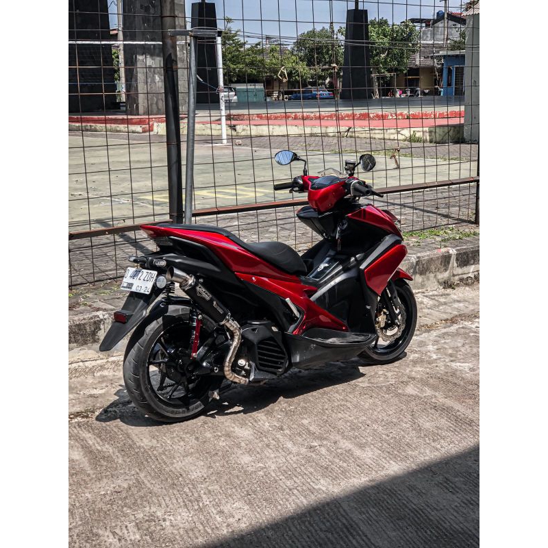 knalpot samlong original fjm black series aerox new 155 aerox 155 old