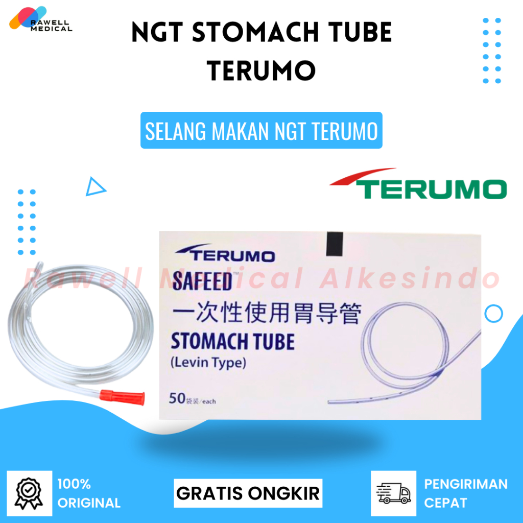 NGT Terumo Stomach Tube / Selang Makan Terumo 16 18 / Selang NGT / Feeding Tube