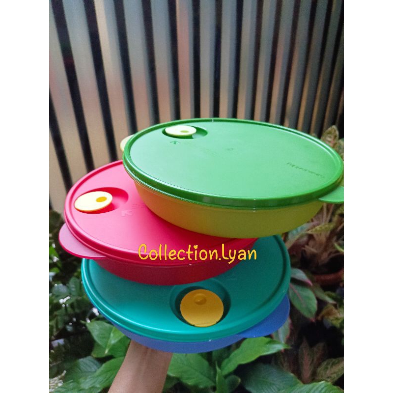 Divided Large Crystalwave Lunch/ Tupperware jadul