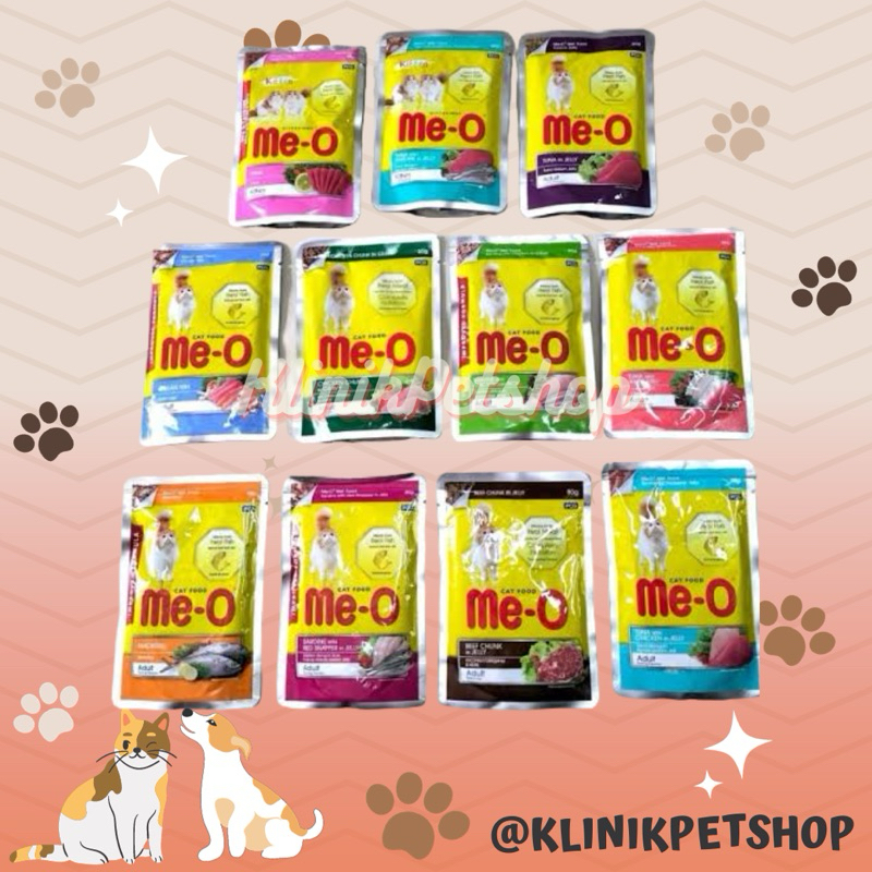 Meo Pouch Adult 80Gr - Makanan Kucing Meo Adult Pouch Makanan Basah Ad