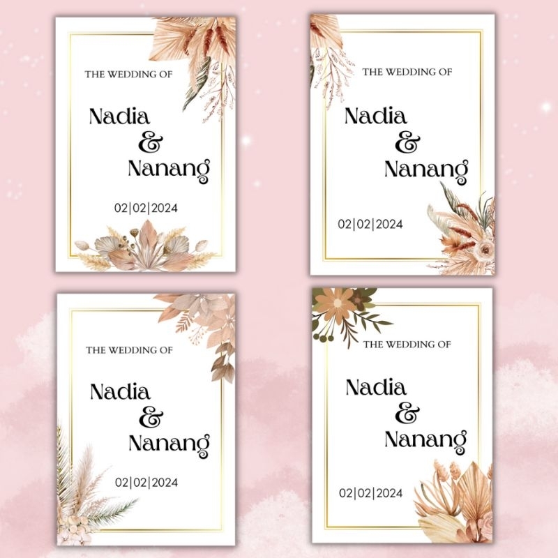 Thanks Card Souvenir // Kartu ucapan Terimakasih // Hangtag Souvenir Pernikahan // Wedding Card