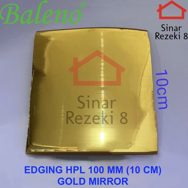 Dijamin Asli  Edging HPL GOLD MIRROR 1 MM  Emas Pinggiran Meja Kayu taco PVC