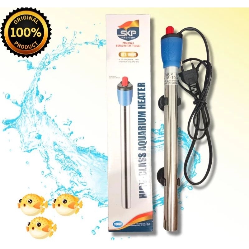 heater stenlis aquarium 100watt skp penghangat air aquarium SKP 100 watt