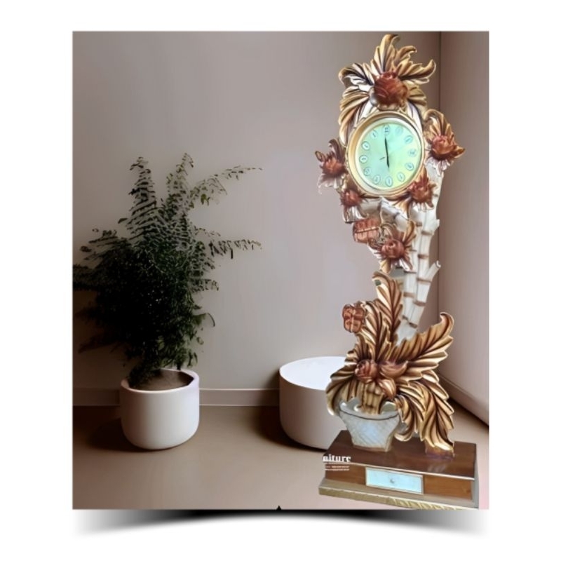 JAM HIAS RUANG TAMU JAM HIAS KAYU JATI UKIRAN JEPARA