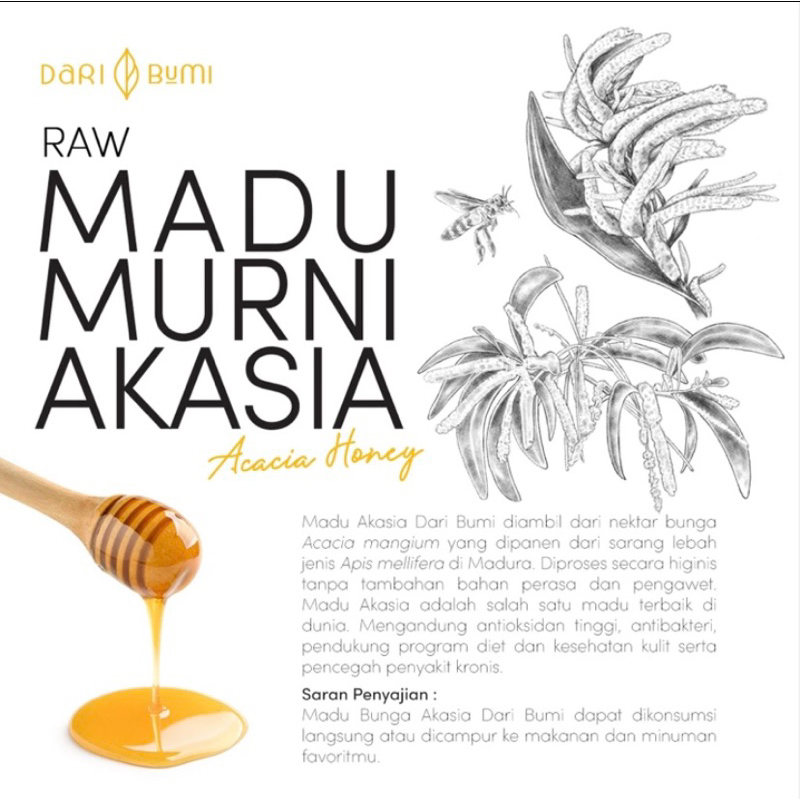 

Dari Bumi Madu Murni Akasia 650 Gr Raw Honey Asli