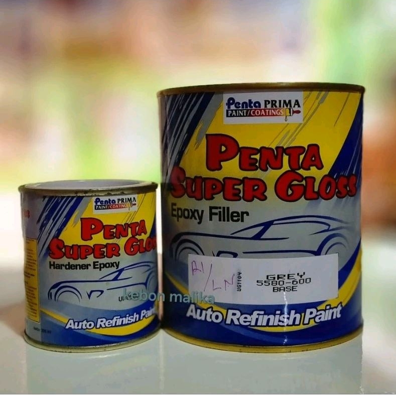 Epoxy filler cat dasar dan hardener Penta Super Gloss 1 ltr